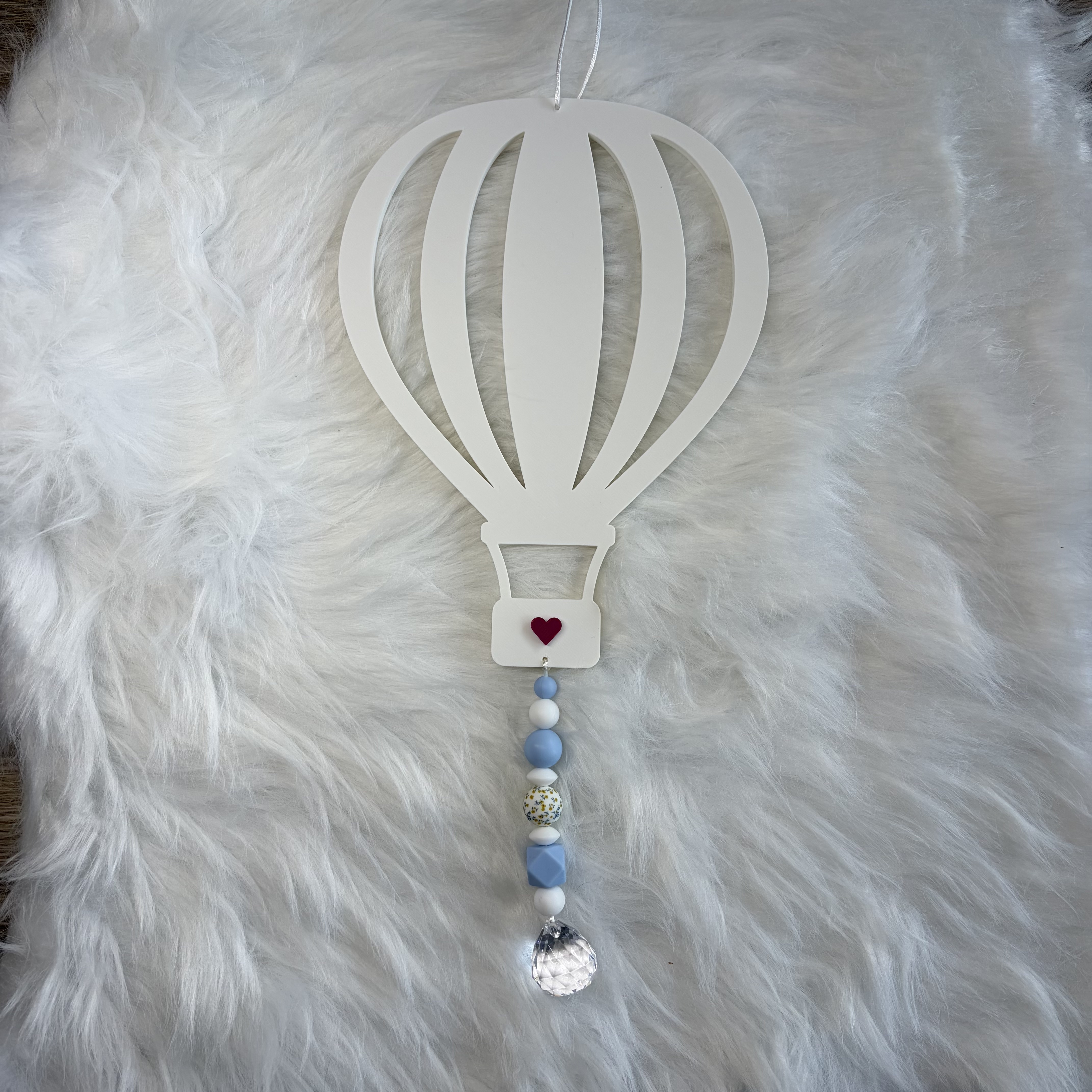 Heißluftballon mit Sonnenfänger Blau
